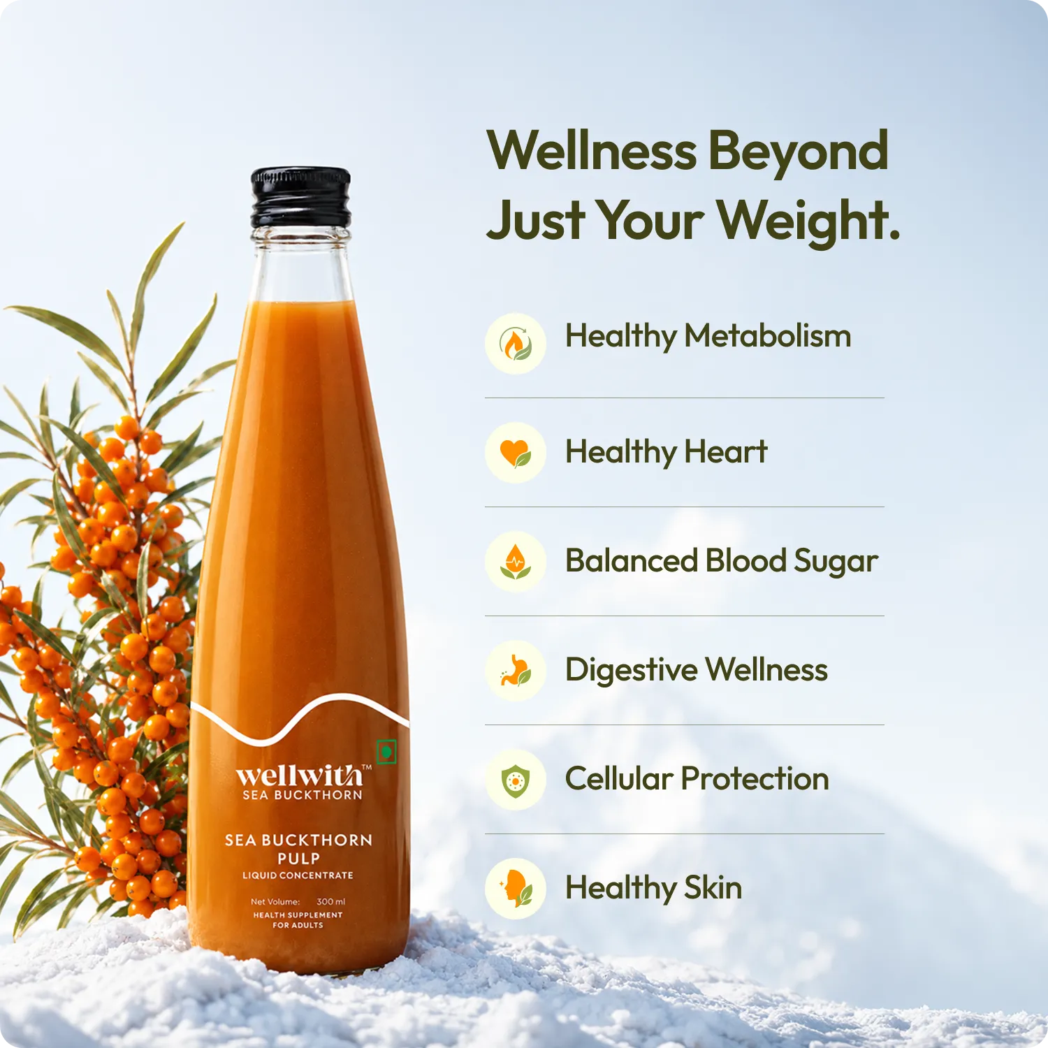 Sea Buckthorn Juice (Pulp) 300ml