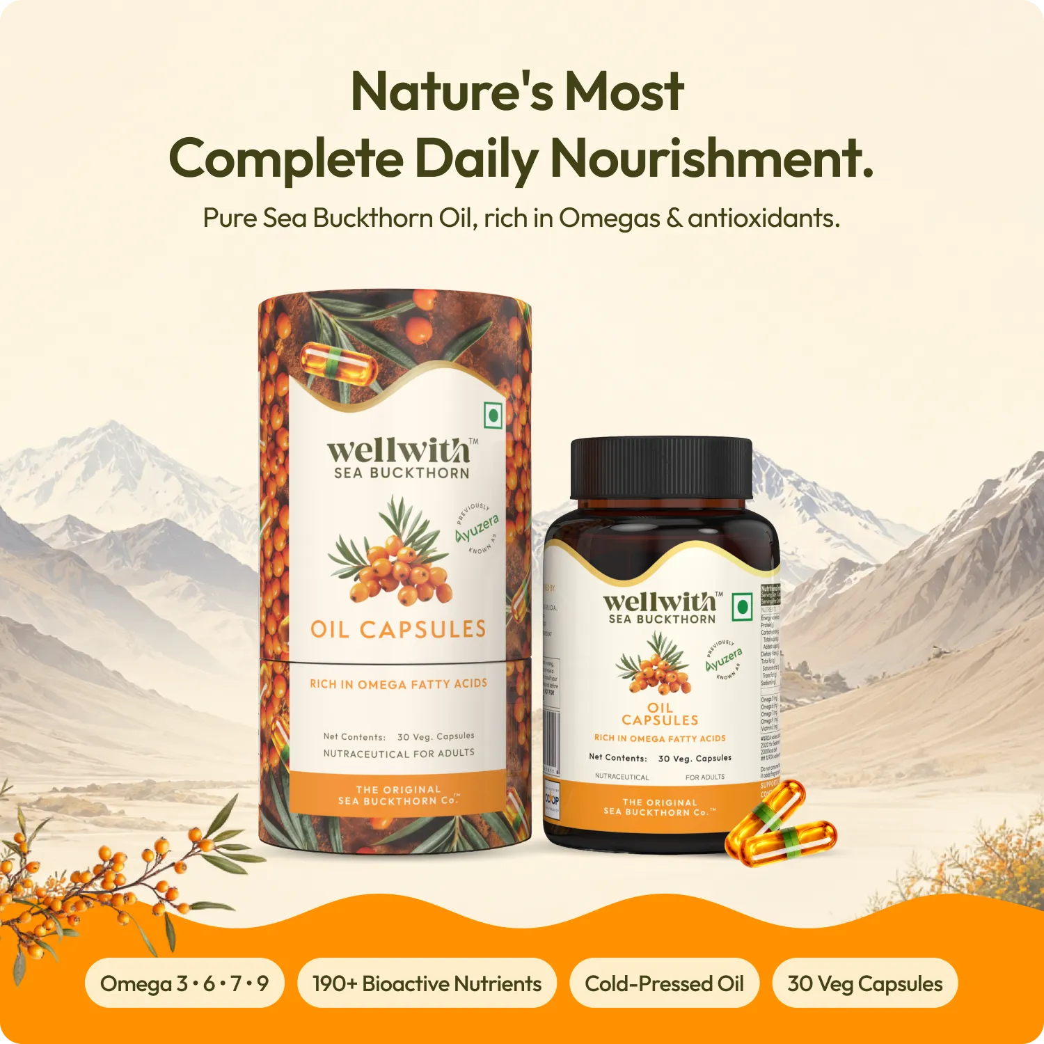 Sea Buckthorn Omega 3,6,7,9 Oil Capsule (30 Capsule)