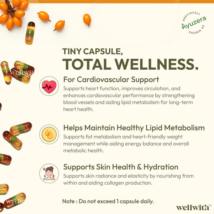 Sea Buckthorn Omega 3,6,7,9 Oil Capsule (30 Capsule)